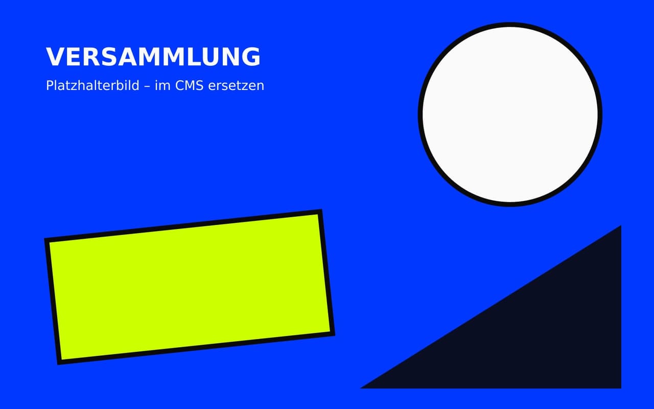 Platzhalterbild – Vollversammlung